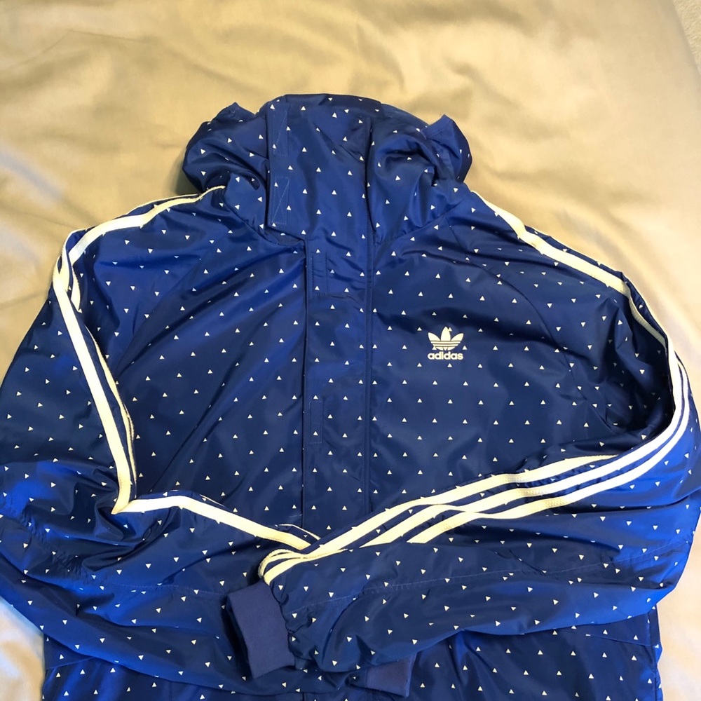 Pharrell Williams HU Sherpa Blue Polka Dot Jacket